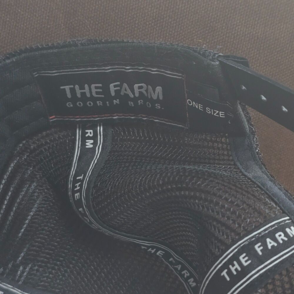 Goorin Bros The Farm Sucker Octopus Black Trucker Hat Snapback - Picture 7 of 8